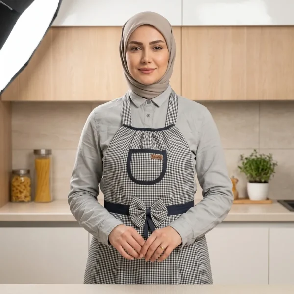 پیشبند آشپزخانه با کیفیت بالا مدل عروسکی - حفاظت از لباس و طراحی مدرن - لالاروژ