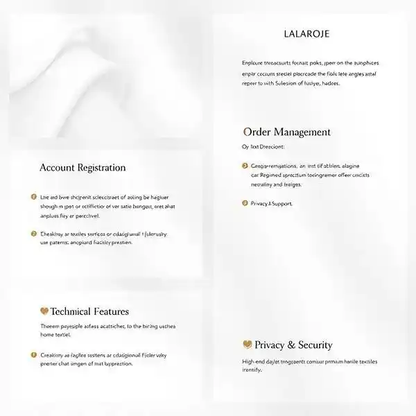 بخش حساب کاربری لالاروژ - مدیریت حساب و پیگیری سفارش