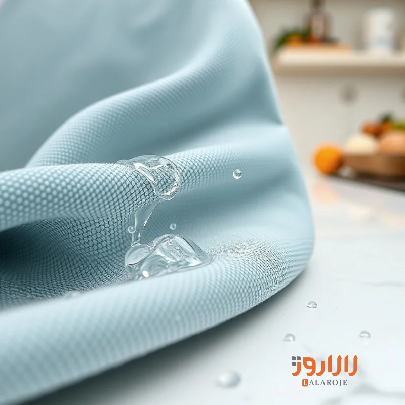 منسوجات نانو مدرن آشپزخانه برند لالاروژ، مقاوم در برابر لک و رطوبت، مناسب فضای آشپزی مدرن