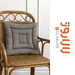 تشک نشیمن صندلی لالاروژ رنگ خاکستری زاویه جلو